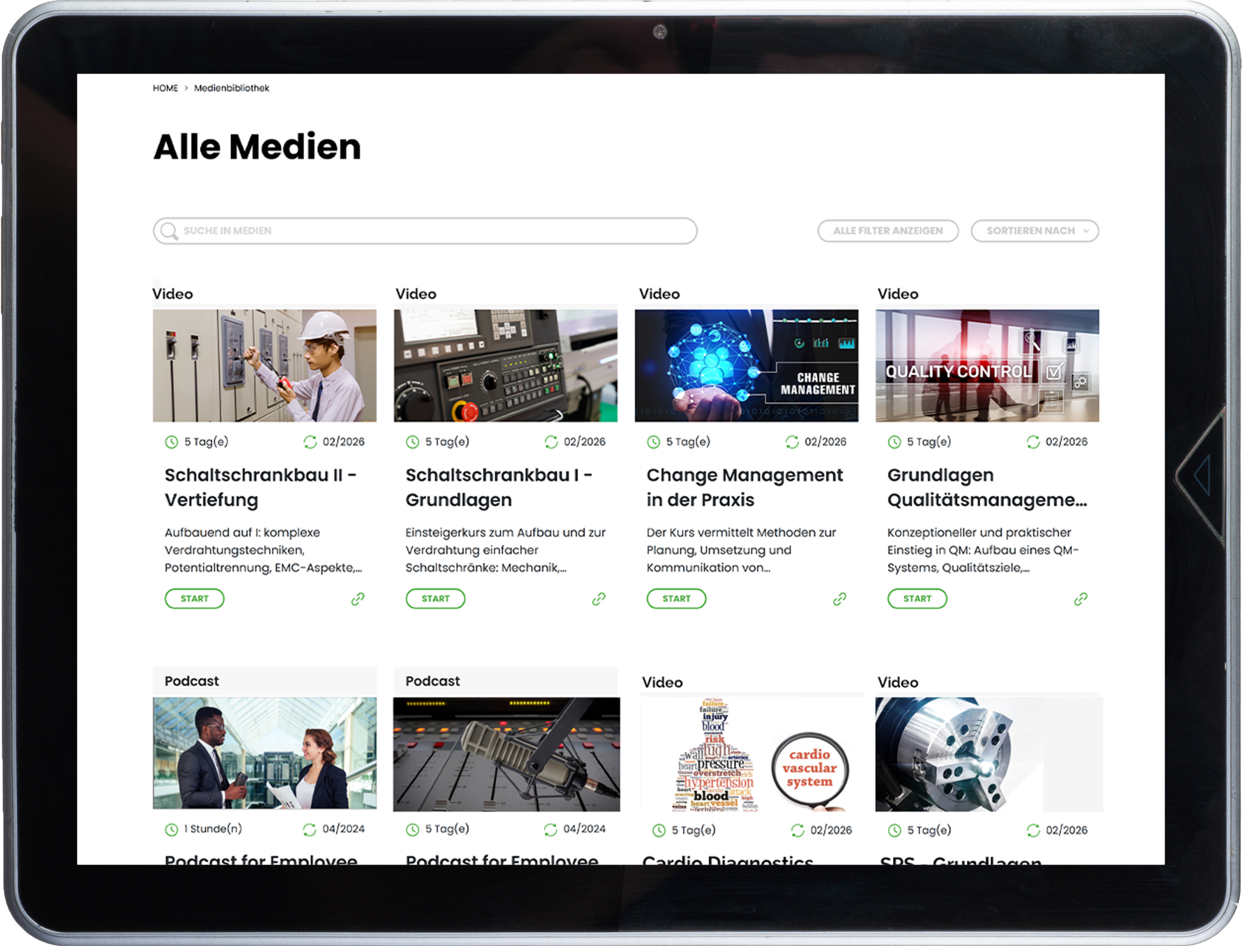 Digitale Medienbibliothek für Lernende